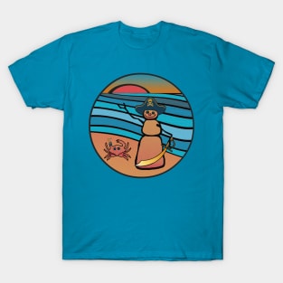 Cornish winter on the Beach T-Shirt